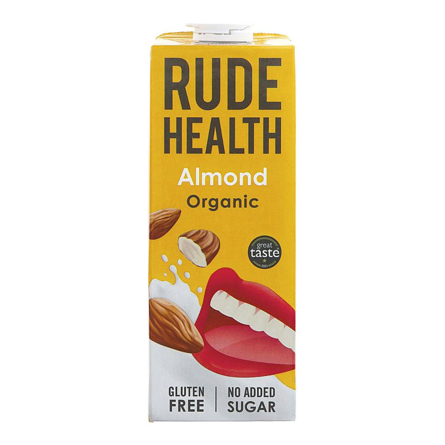 Rude Health Organic Almond Milk with Rice Drink dairy free, 1l