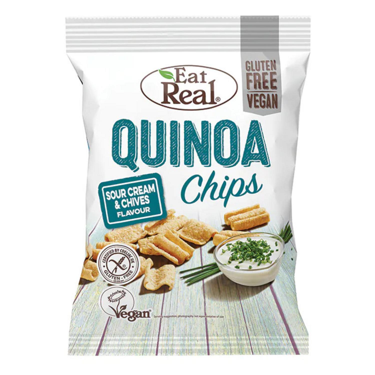 Sour Cream and Chives Quinoa Chips in 30g from Eat Real