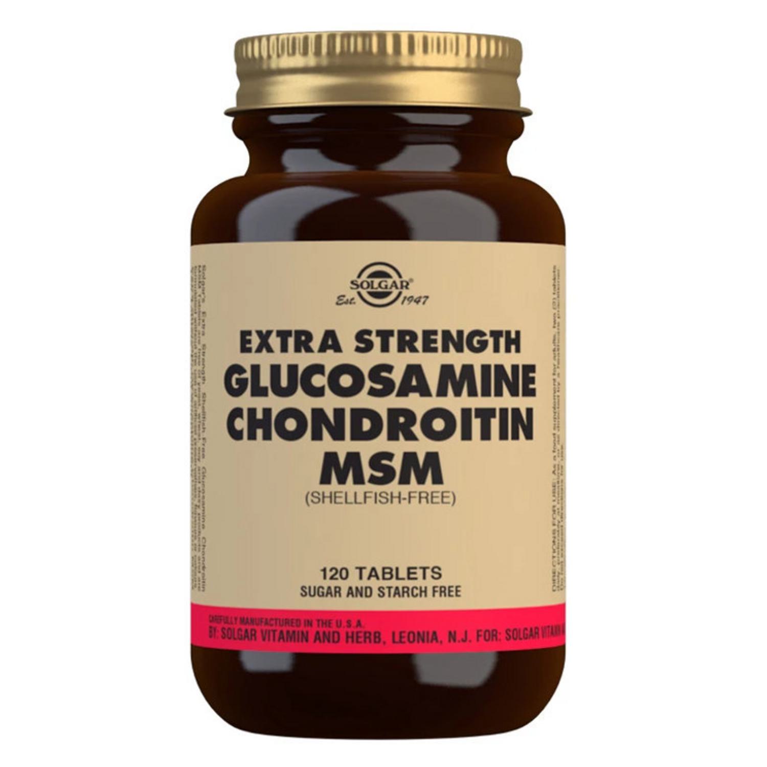 Extra Strength Glucosamine Chondroitin MSM Complex in 120tabs from Solgar