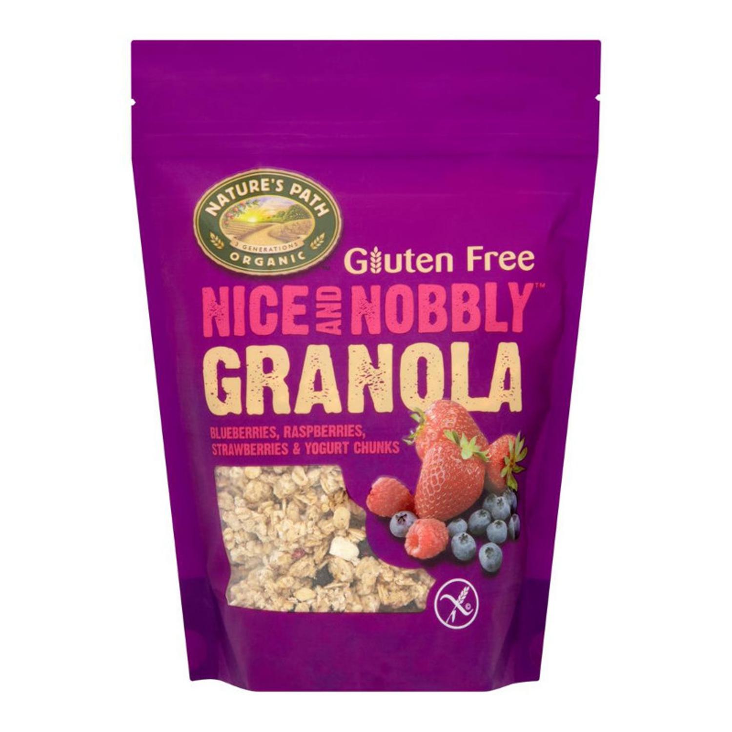 Organic Strawberry Raspberry and Blueberry Granola in 312g from Natures