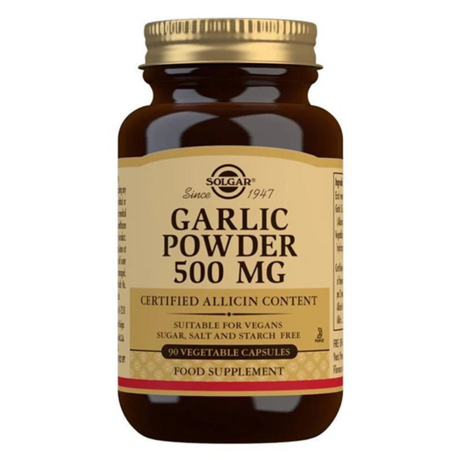 Garlic Powder 500mg Supplement in 90capsules from Solgar