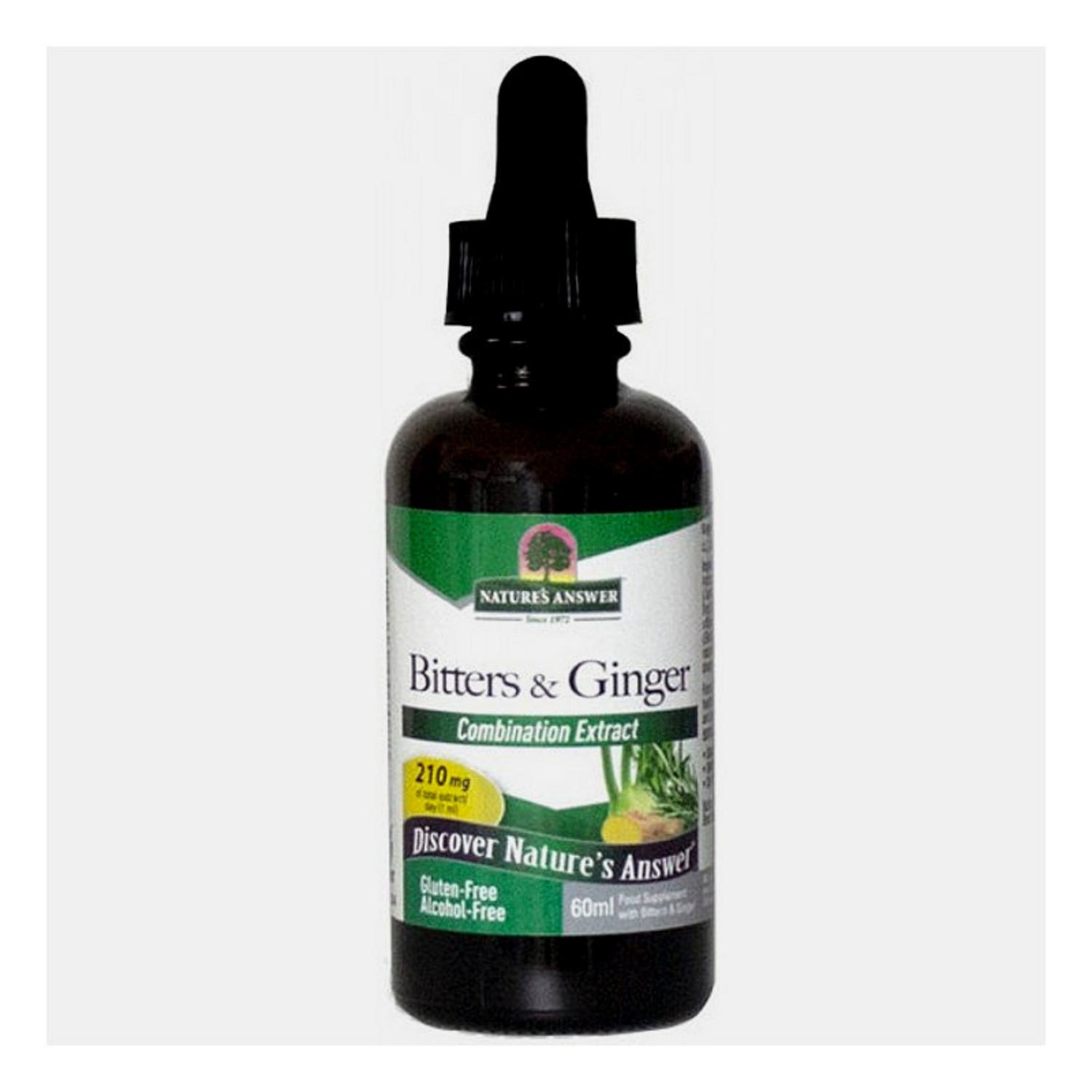 Bitters With Ginger Alcohol Free in 60ml from Nature's Answer