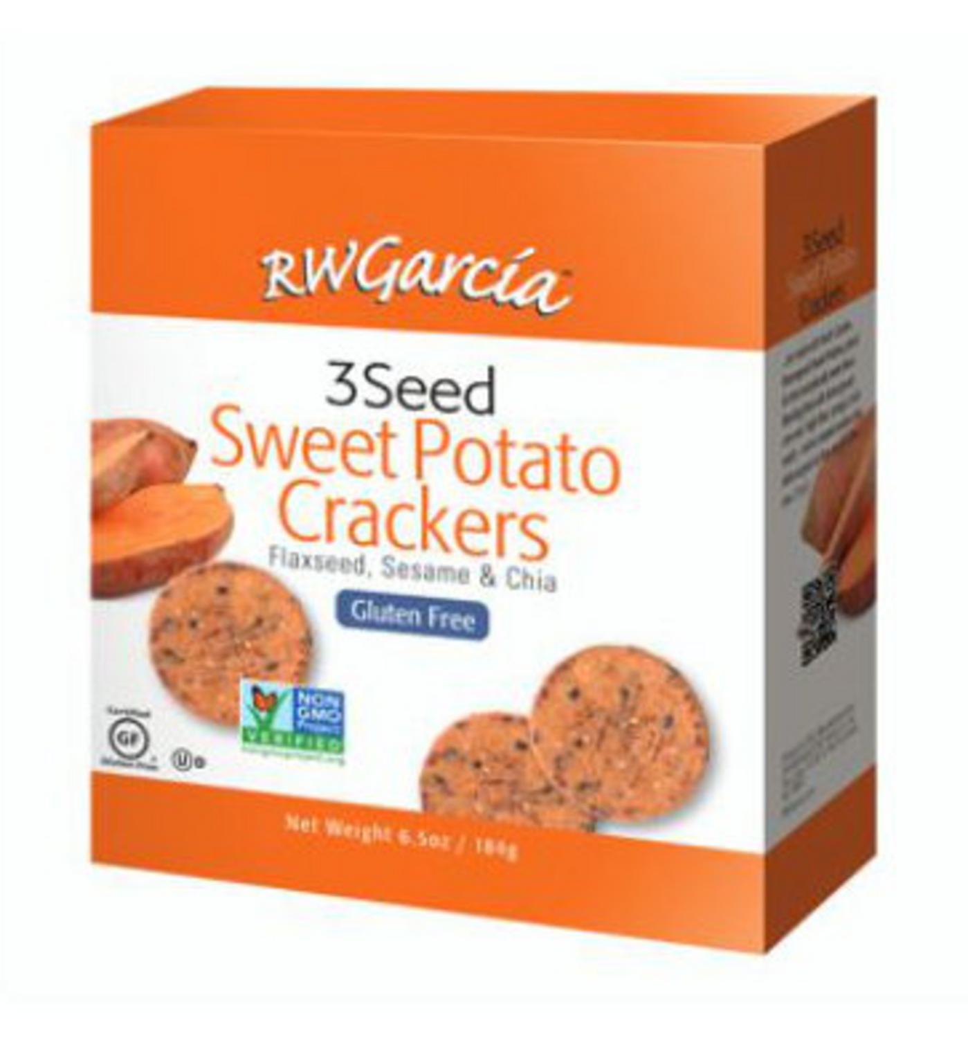 Sweet Potato Crackers in 180g from R W Garcia