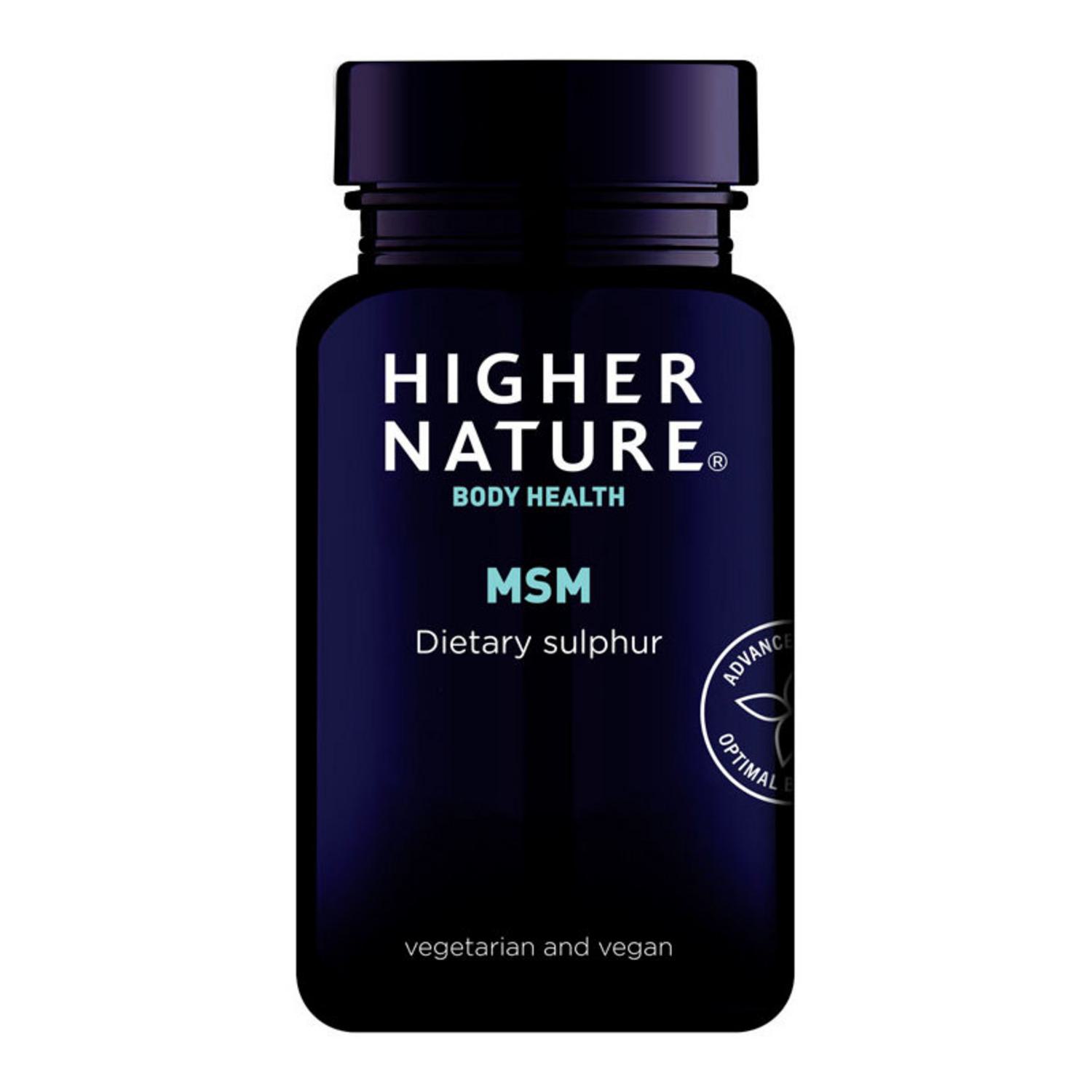 MSM Sulphur Supplement in 90tabs from Higher Nature