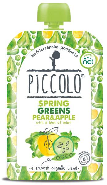 Spring Greens,Pear & Apple Baby Food ORGANIC