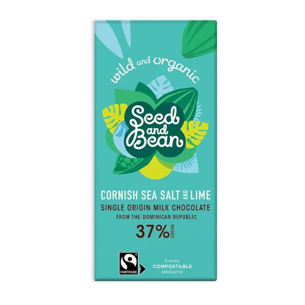 Sea Salt & Lime Milk Chocolate FairTrade, ORGANIC