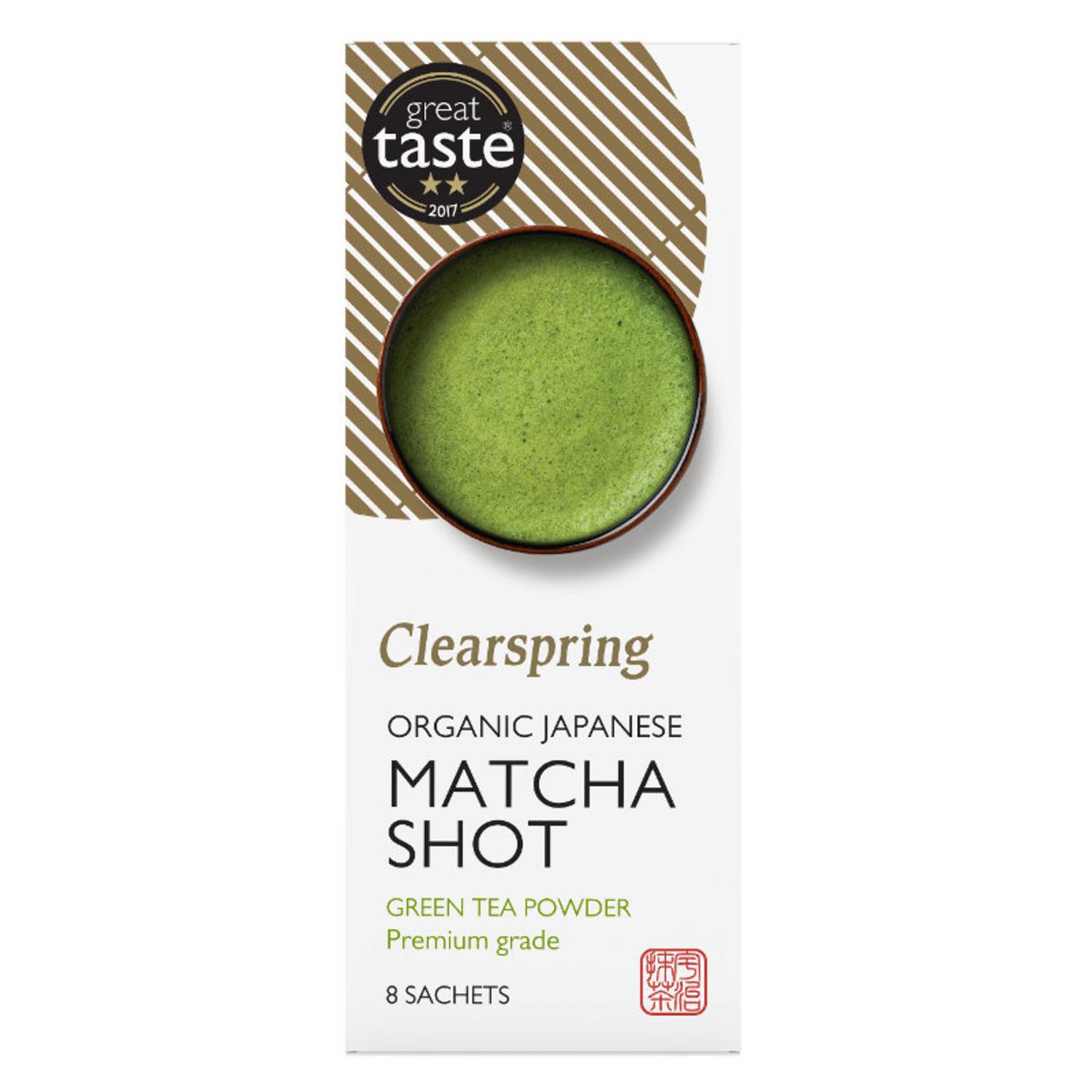 Organic Matcha Green Tea Shot 100 in 8X1g from Clearspring