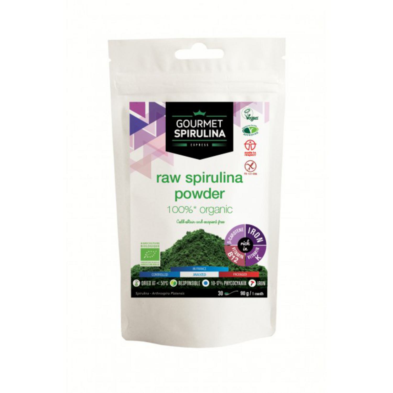 Organic Spirulina Powder in 90g from Gourmet Spirulina
