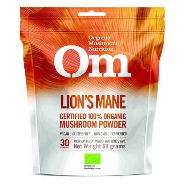 Mushroom Powder Lion Mane Supplement Gluten Free, Vegan, ORGANIC