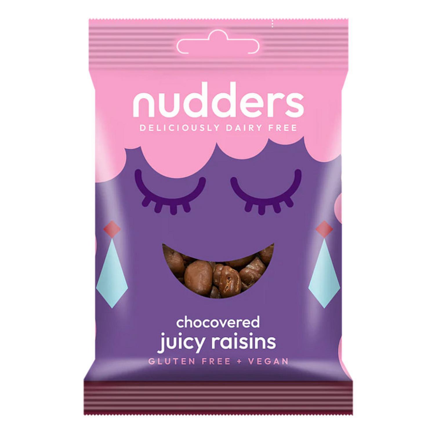 Chocolate Covered Raisins in 75g from nudders