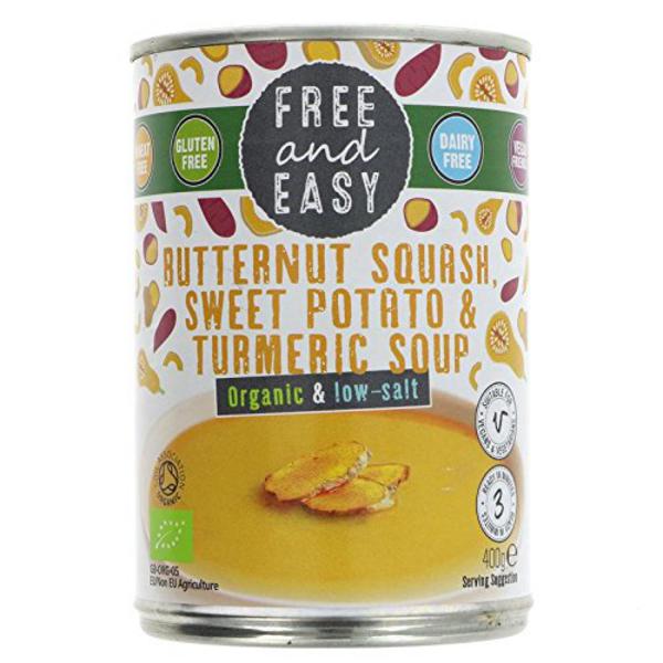 Butternut Squash,Sweet Potato & Turmeric Soup Vegan, ORGANIC