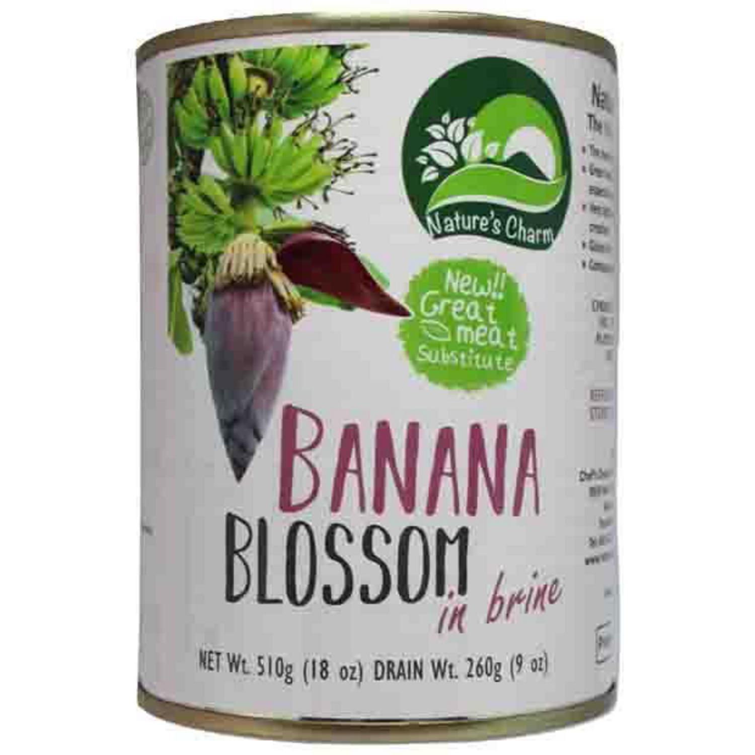 Organic Banana Blossom in Brine in 510g can from Nature's Charm