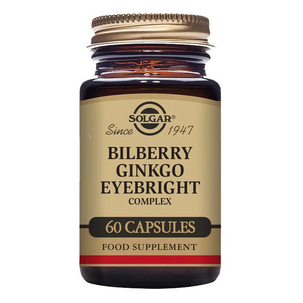 Bilberry,Ginkgo & Eyebright Antioxidants Complex Gluten Free, Vegan
