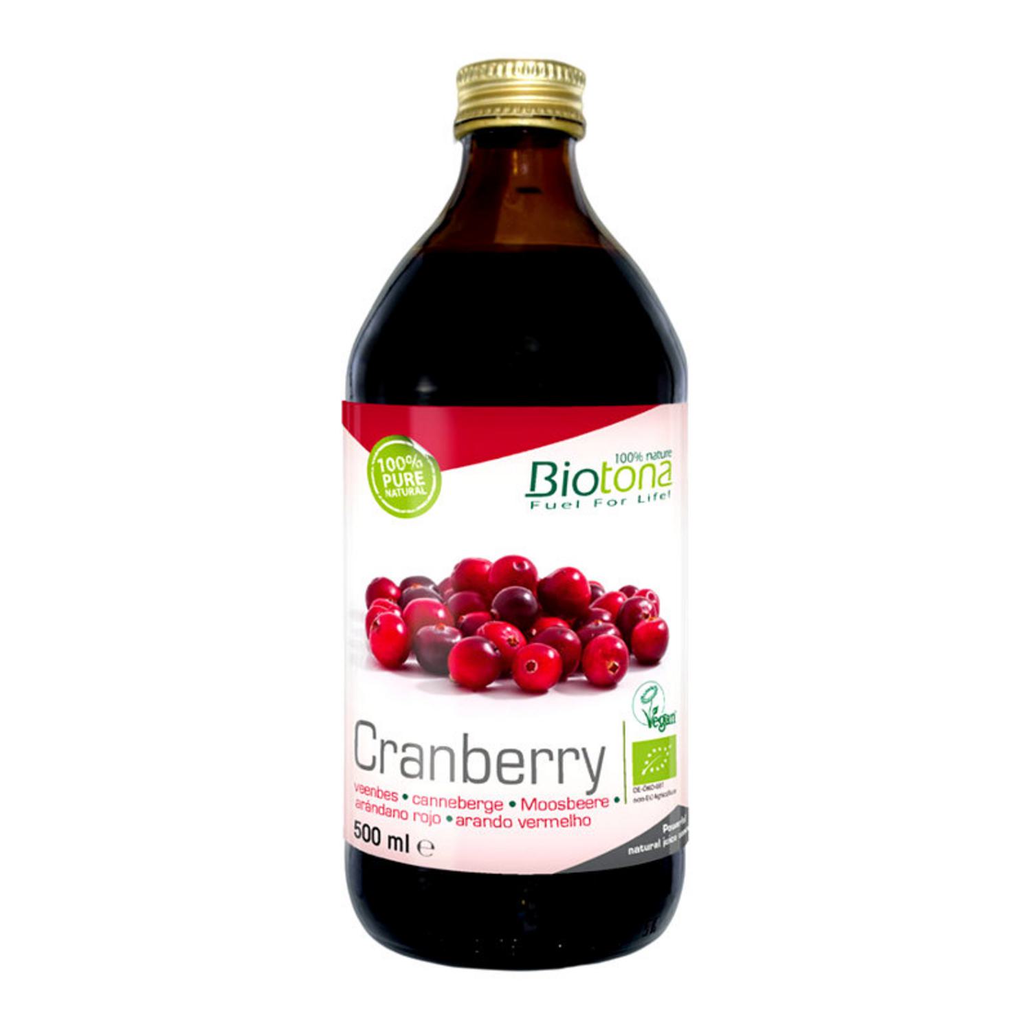 Organic Concentrate Cranberry Juice in 500ml from Biotona