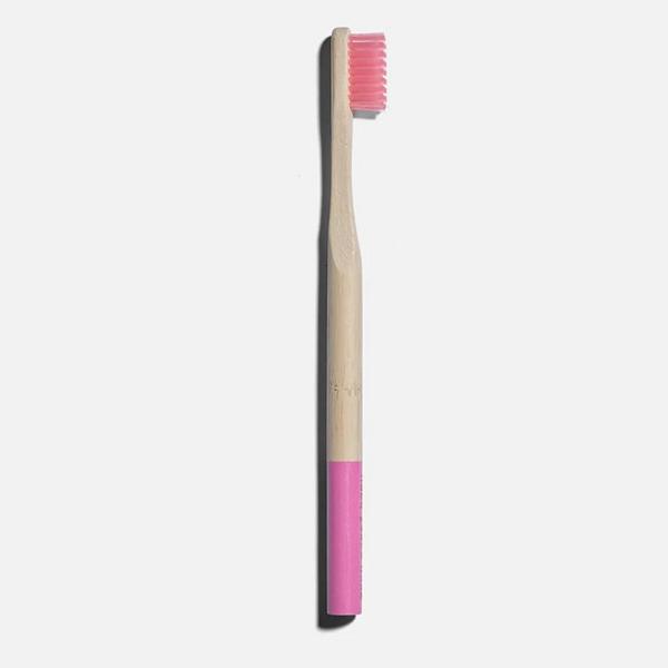 Bamboo Toothbrush Pink Vegan