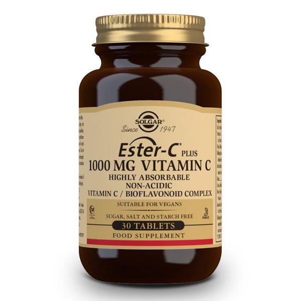 Ester-C Plus Supplement Extra Potency 1000mg dairy free, Gluten Free, Vegan