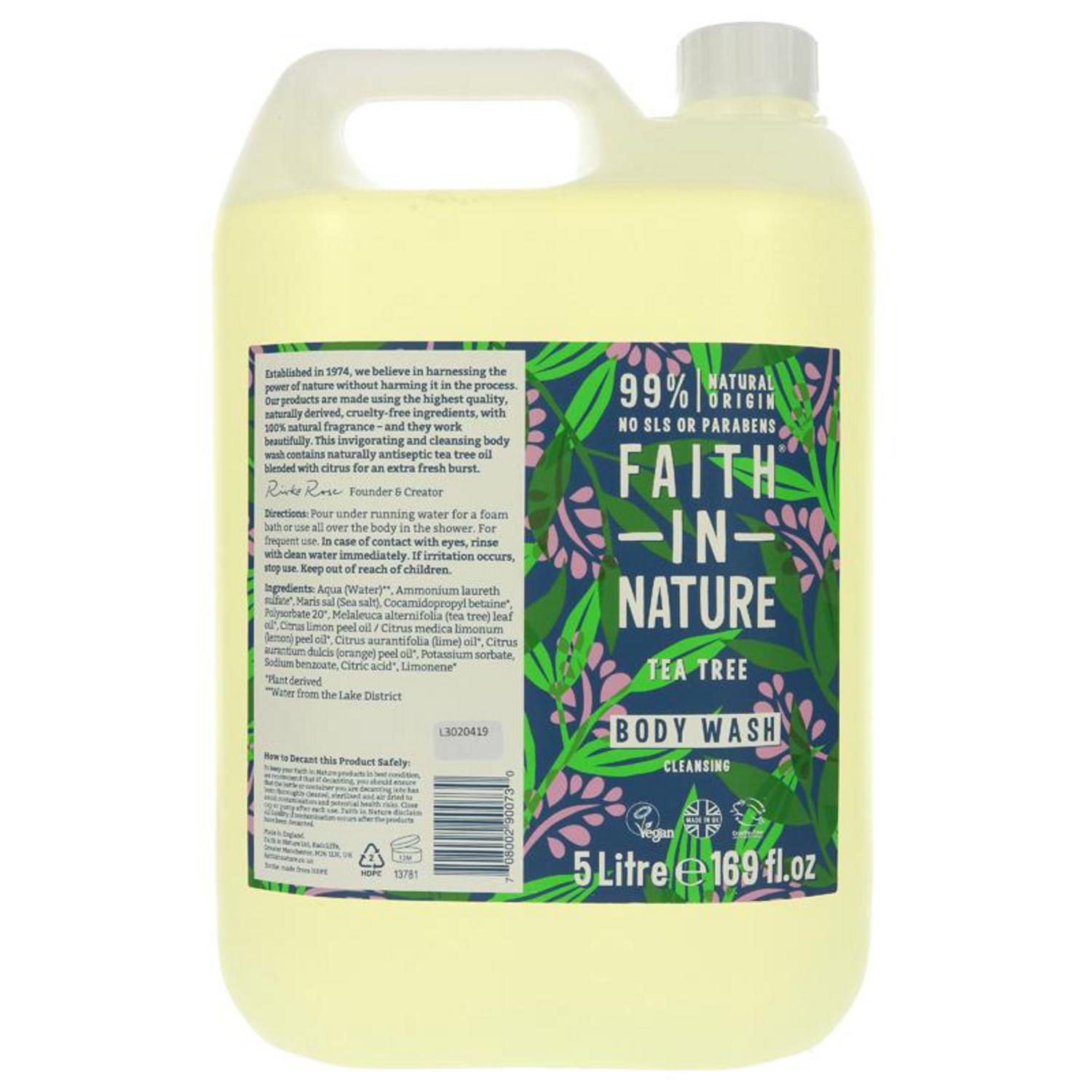 Tea Tree Body Wash in 5l from Faith In Nature