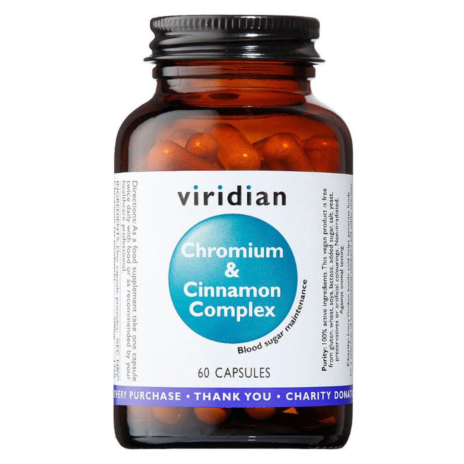 Chromium Supplement Complex Cinnamon in 60capsules from Viridian