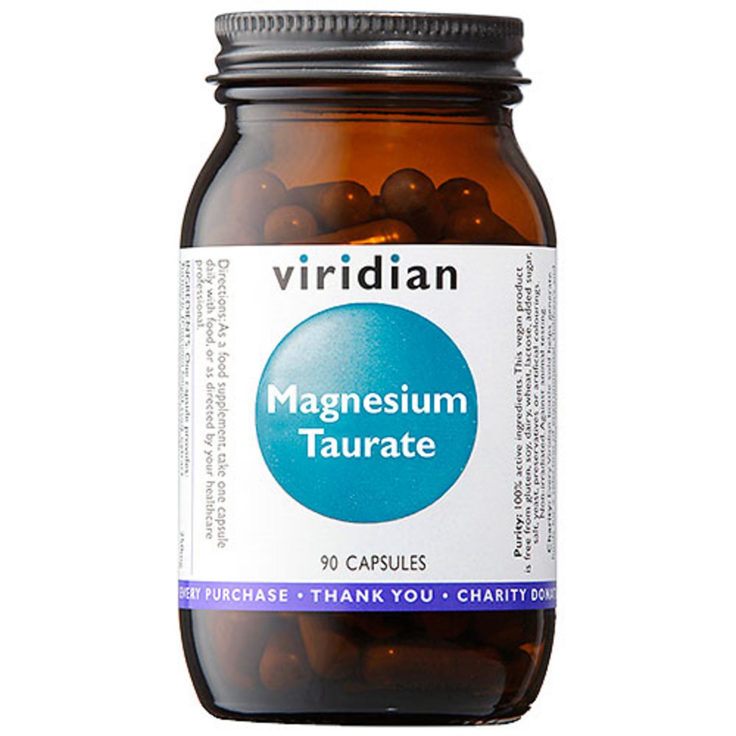 Magnesium Taurate Veg Caps Vitamins in 90capsules from Viridian