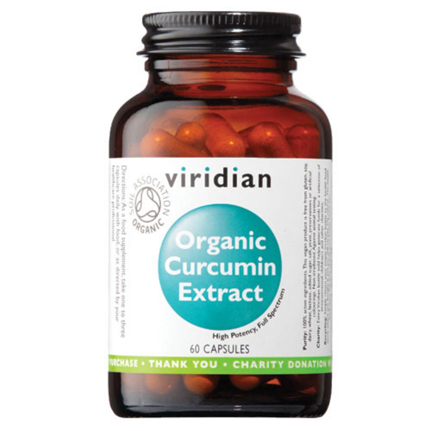 Organic Curcumin Extract Vitamins in 60capsules from Viridian