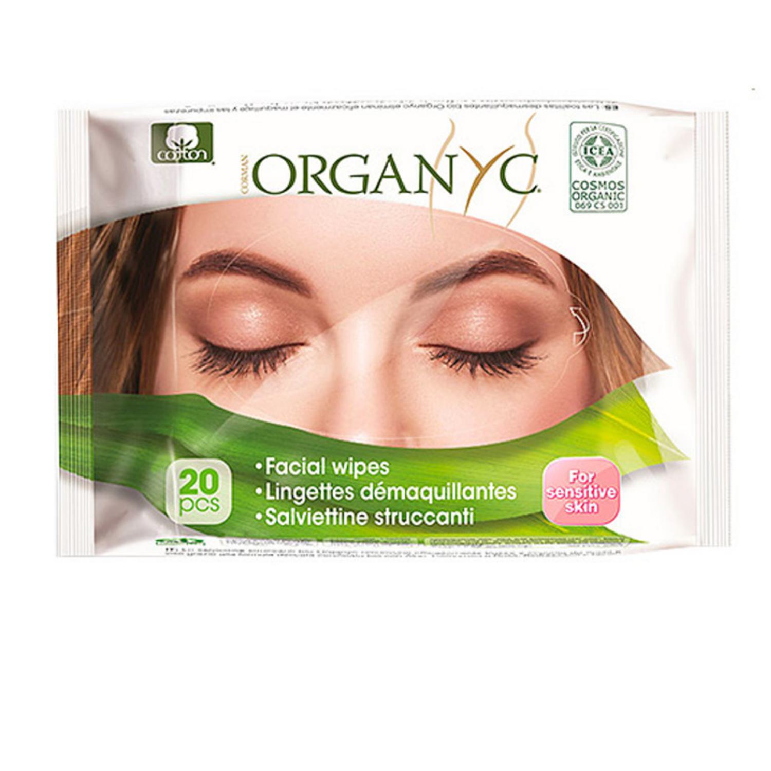 Organic Facial Cleanser Wipes in 20pack from Organyc