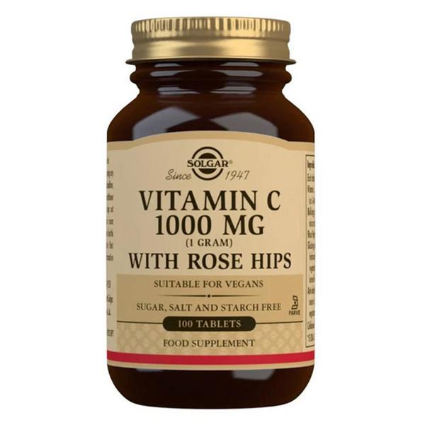 Vitamin C Rosehip 1000mg Gluten Free, Vegan