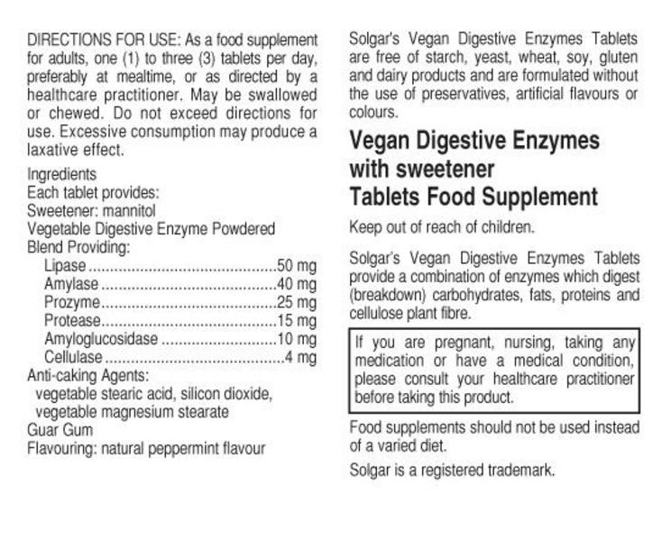 Chewable Digestive Enzyme Digestive Aid Vegan image 2