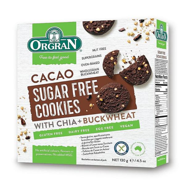 Sugar Free Cacao Cookie dairy free, Gluten Free, sugar free, wheat free