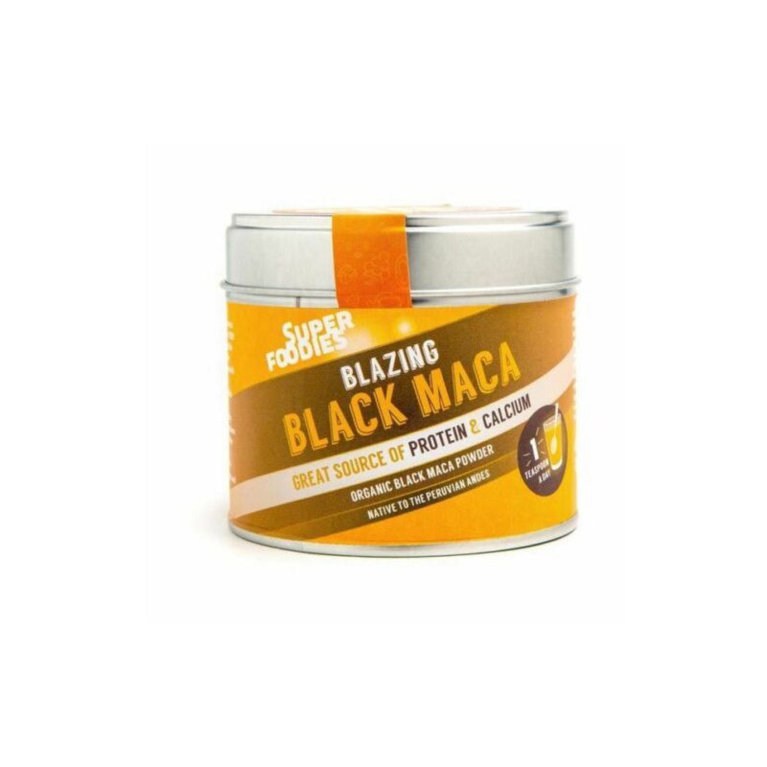 Organic Black Maca Powder in 75g from Super Foodies