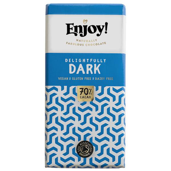 70% Dark Chocolate Bar Gluten Free, Vegan, ORGANIC