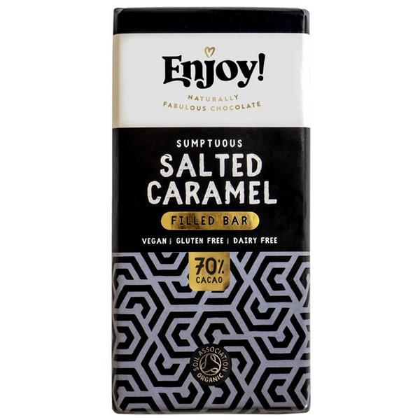 Salted Caramel Chocolate Bar Gluten Free, Vegan, ORGANIC