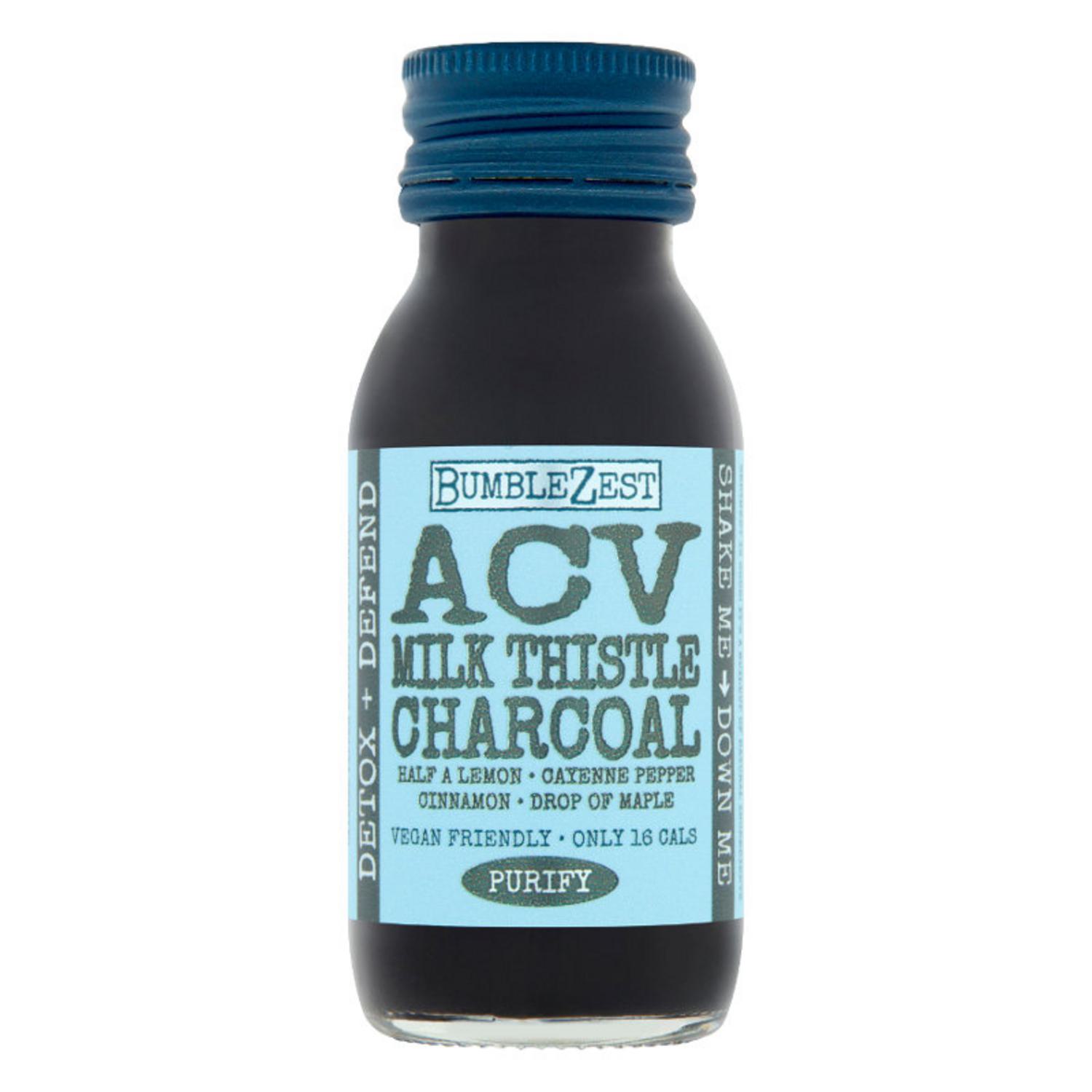 ACV Milk Thistle Charcoal Drink in 60ml from Bumblezest
