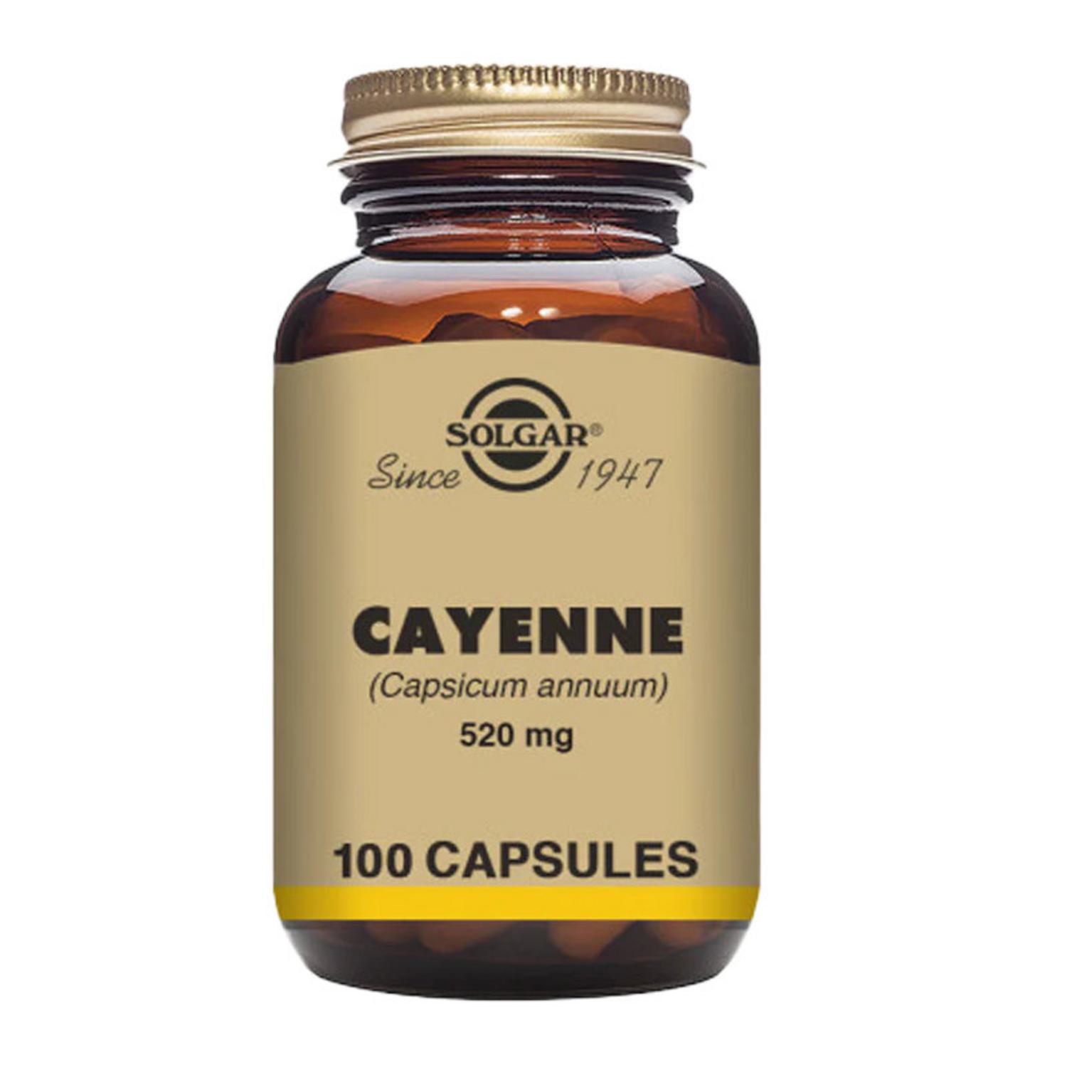 Cayenne Herbal Product 520mg in 100vegcaps from Solgar
