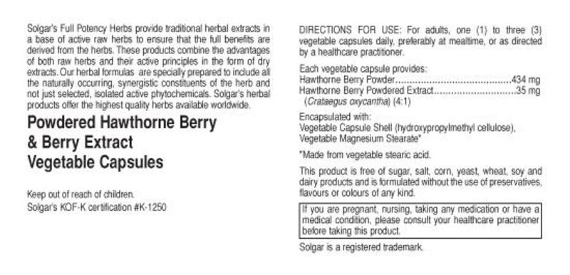 Hawthorn Berry Full Potency Formula Vegan image 2