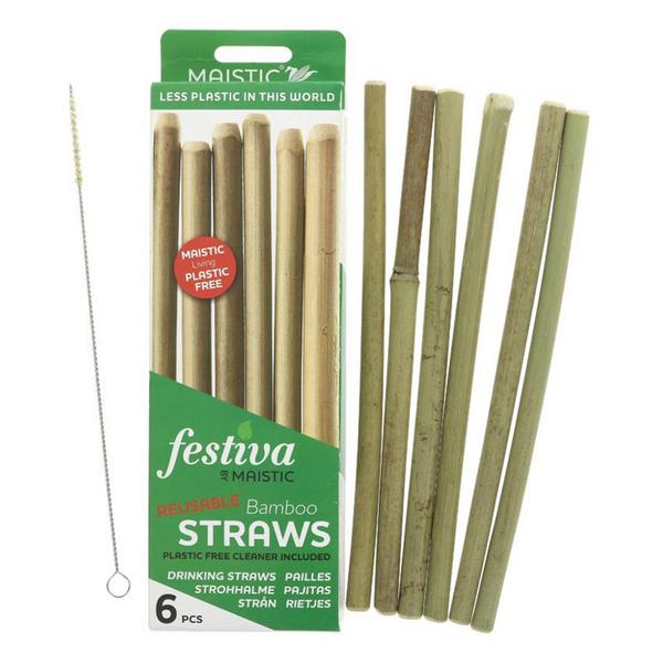 Reusable Bamboo Straws Vegan