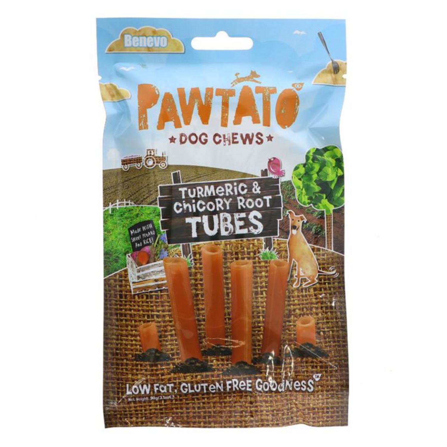 Turmeric and Chicory Root Tubes Dog Treats in 90g from Benevo