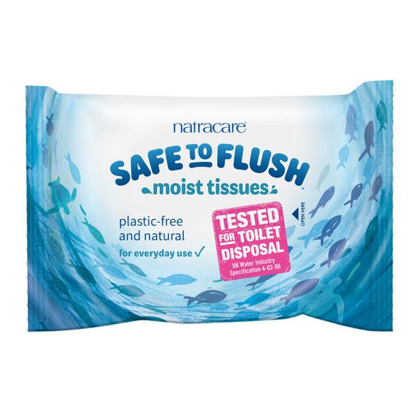 Safe to Flush Moist Tissues 