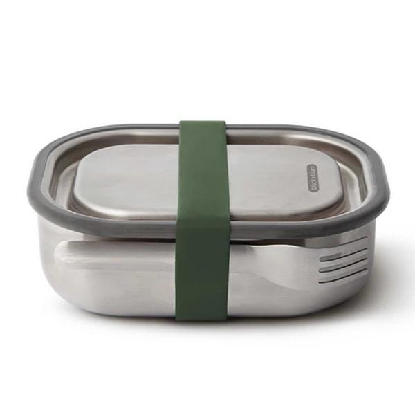Stainless Steel Lunch Box Olive Green Vegan