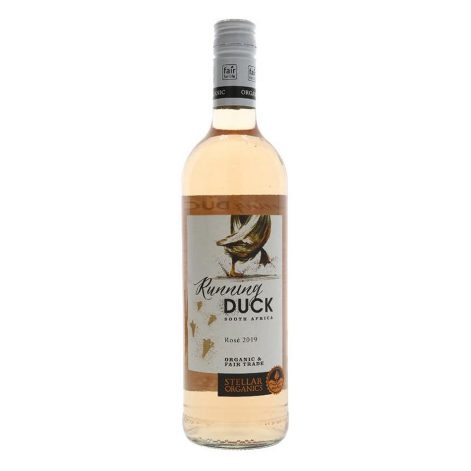 FairTrade Organic Shiraz Rose Wine in 75cl from Running Duck