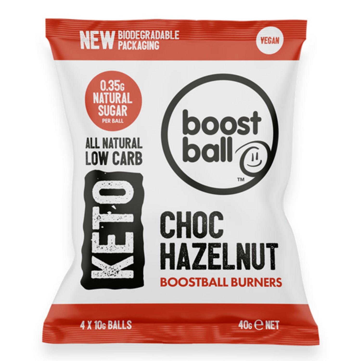 Choc Hazelnut Keto Balls in 4X10g from Boostball