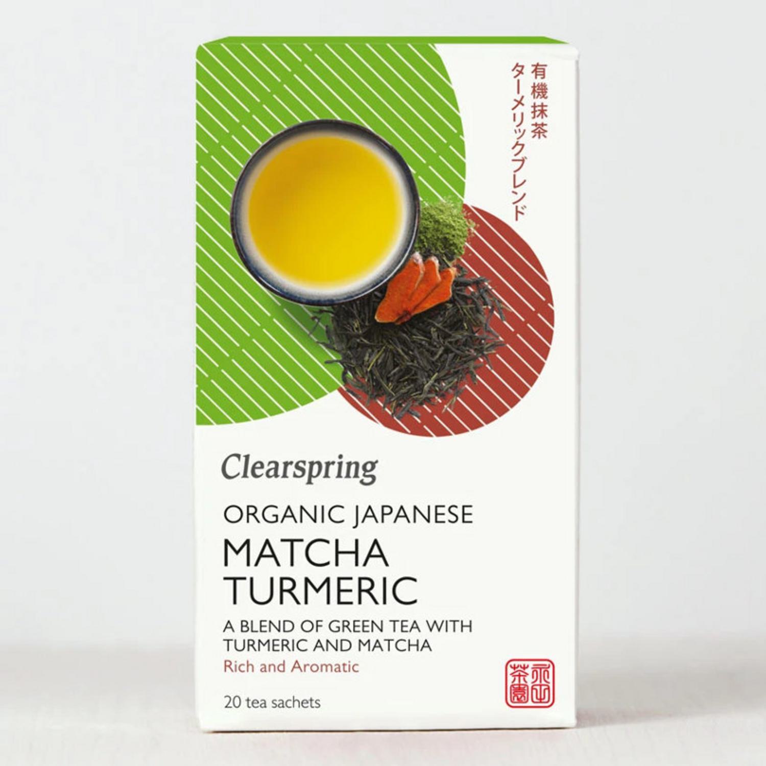Organic Japanese Matcha Turmeric Tea in 20bags from Clearspring