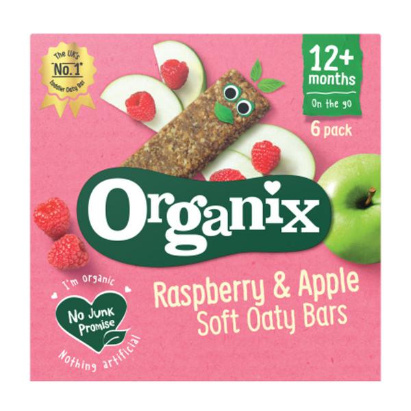 Raspberry & Apple Soft Oaty Bars Goodies Vegan, ORGANIC