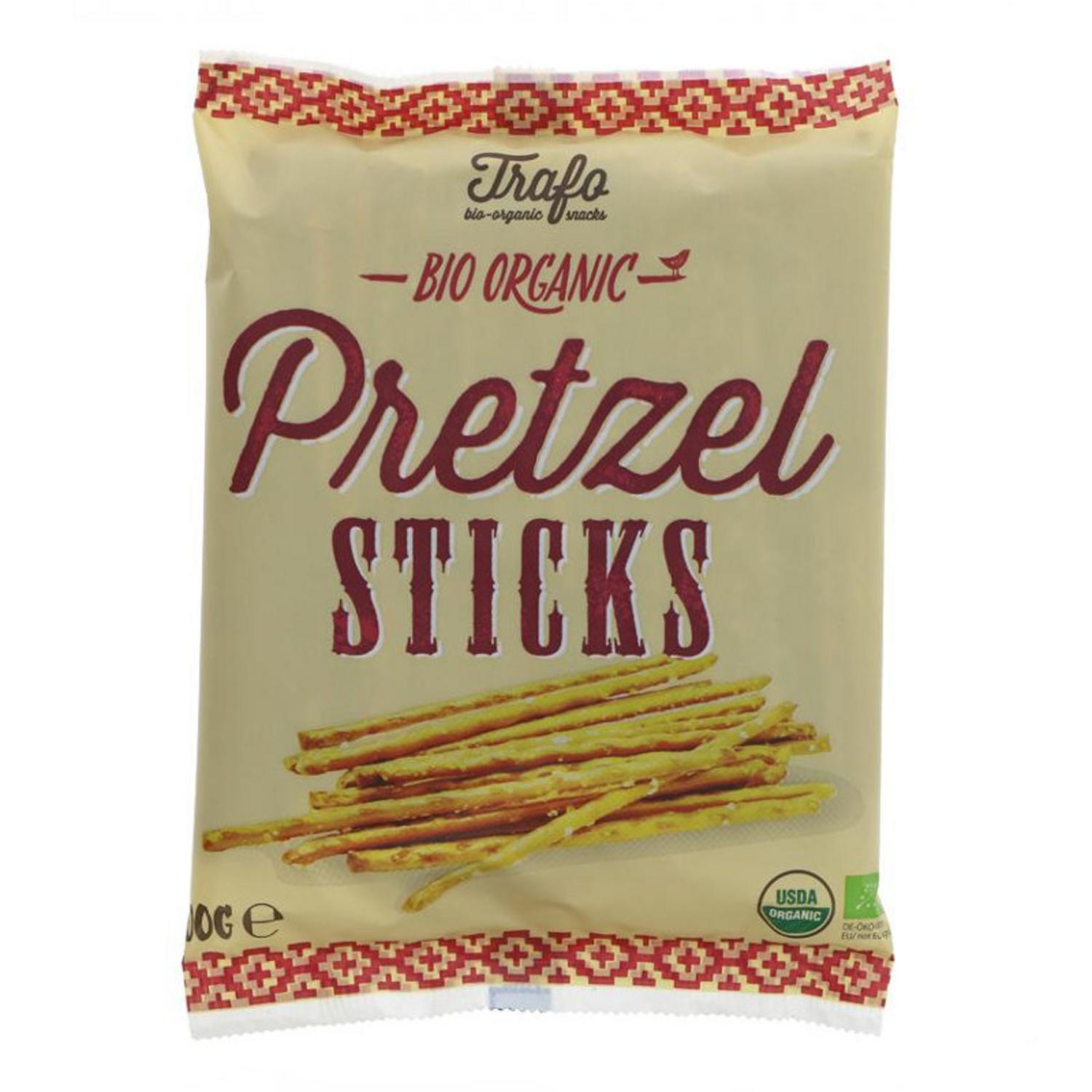 Organic Pretzel Sticks in 100g from Trafo