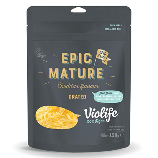  Grated Epic Mature Vegan Cheese dairy free, Vegan