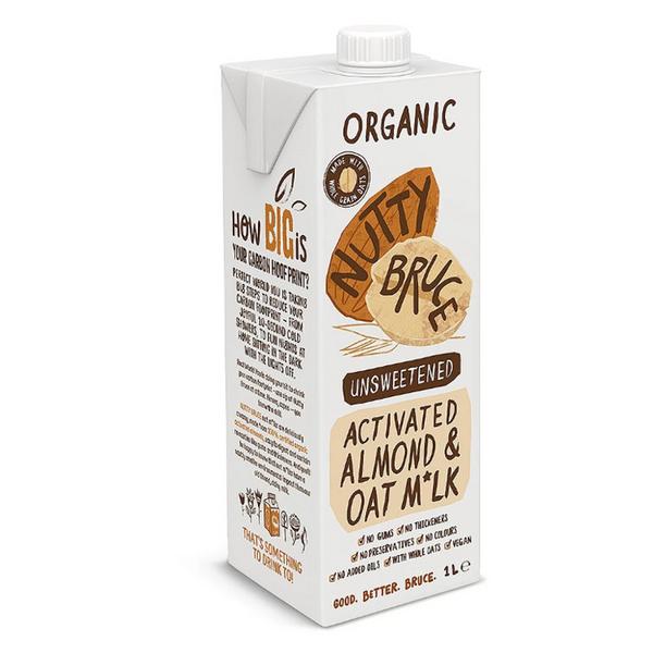  Unsweetened Activated Almond & Oat Milk Vegan, ORGANIC