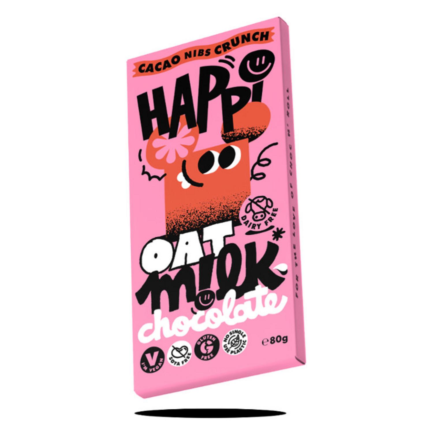 Oat Milk Chocolate Oat Milk Chocolate Cacao Nibs Crunch Chocolate in