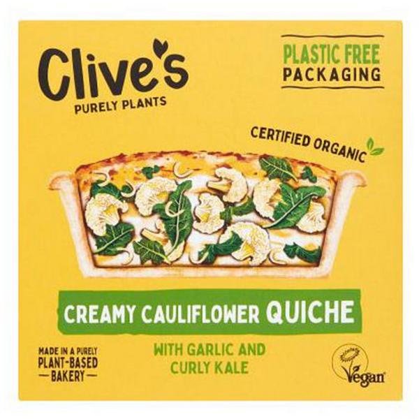  Creamy Cauliflower Quiche dairy free, egg free, sugar free, Vegan, ORGANIC
