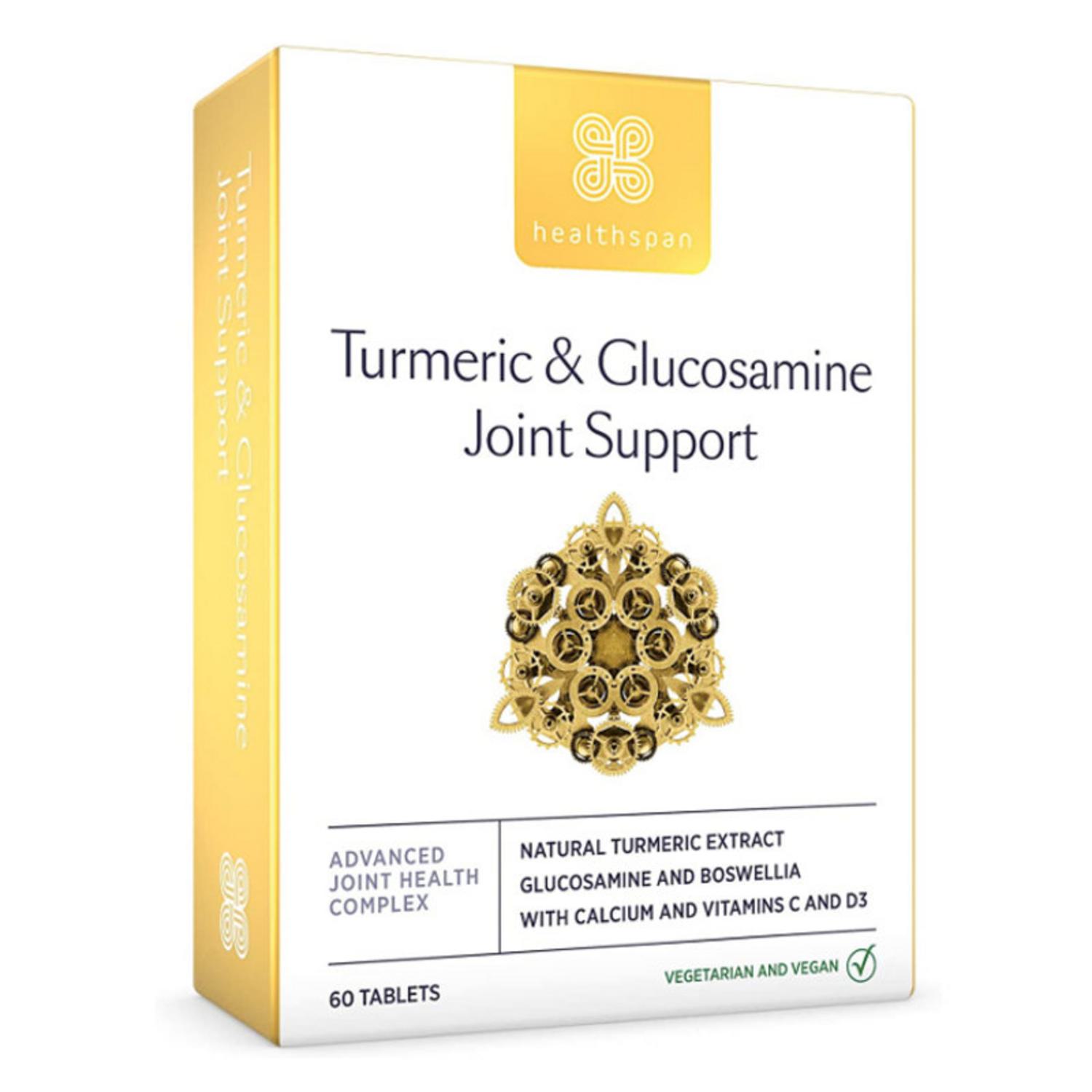Turmeric and Glucosamine Joint Support Capsules in 60tabs from Healthspan