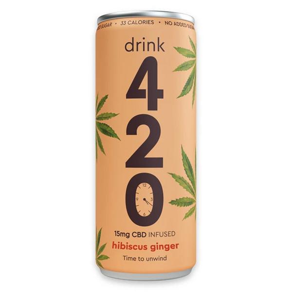  Sparkling Water Infused with CBD Hibiscus Ginger