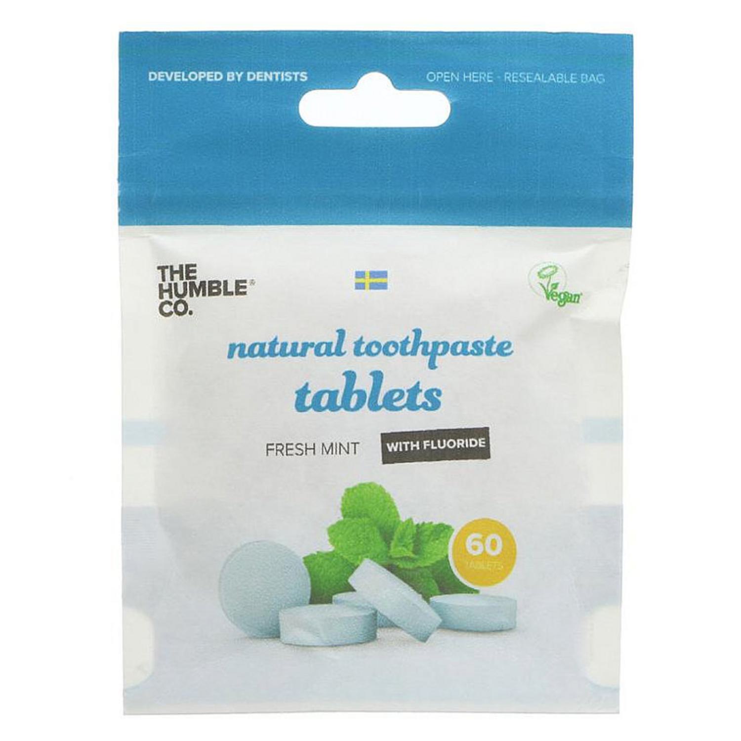 Toothpaste Tablets With Fluoride in 60tabs from The Humble Co.